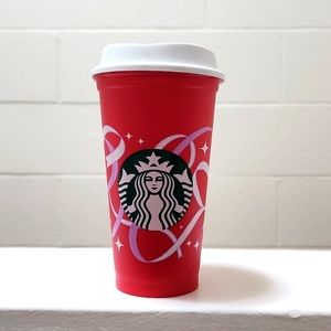 STARBUCKS plastic reuseable coffee cup